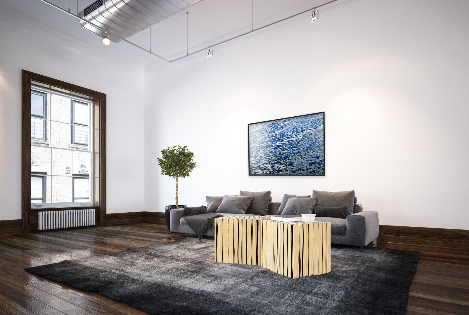 Sky in Water original abstract contextualised office art modern decor photo print by Blair Montague Drake